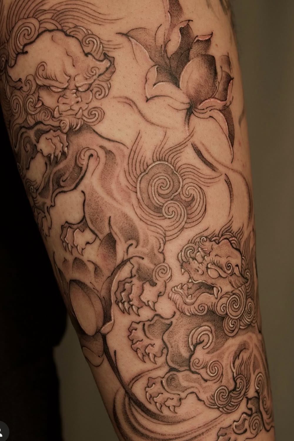 Fu dog design done by @prncessofvietnam in Calgary