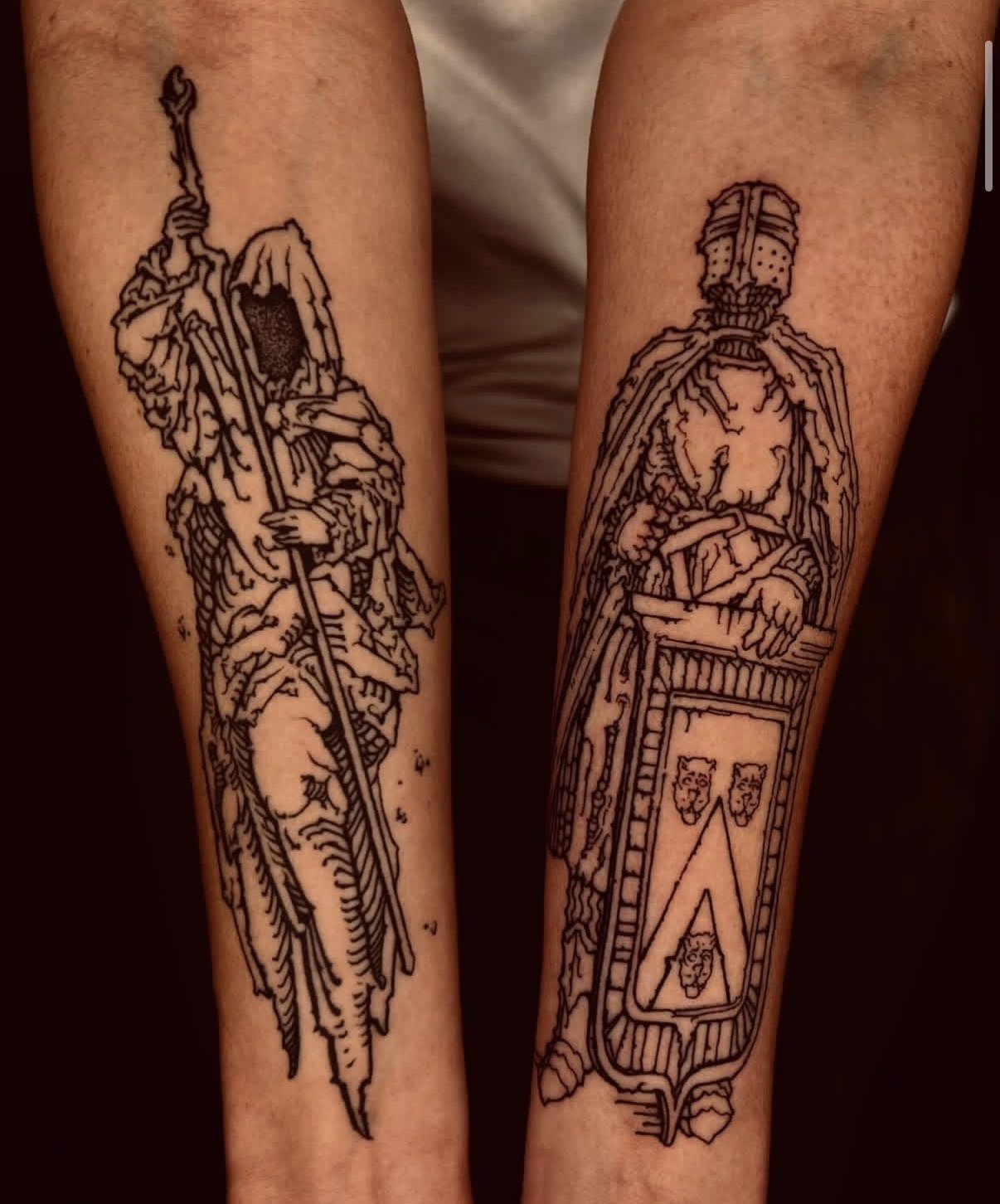 Gothic Medieval tattoo  