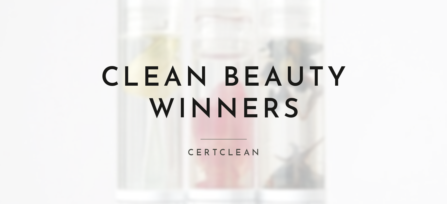 Cert Clean- Clean Beauty Winner banner