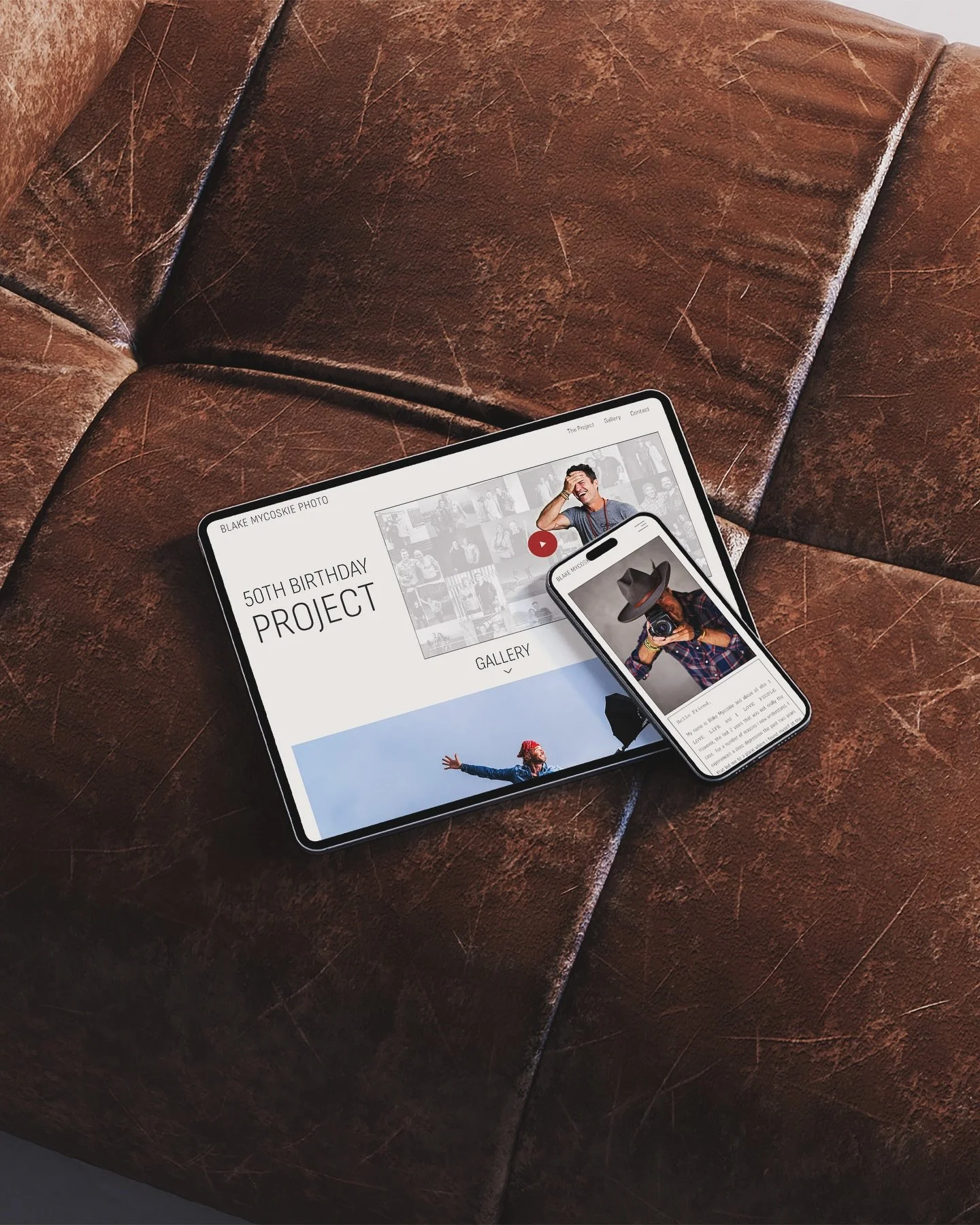 Custom Squarespace portfolio website design for Blake Mycoskie.

As part of a healing journey, Blake revisited the things that once brought him joy &mdash; and one of them was photography.

To mark his 50th birthday, he set out on an 18-month journey