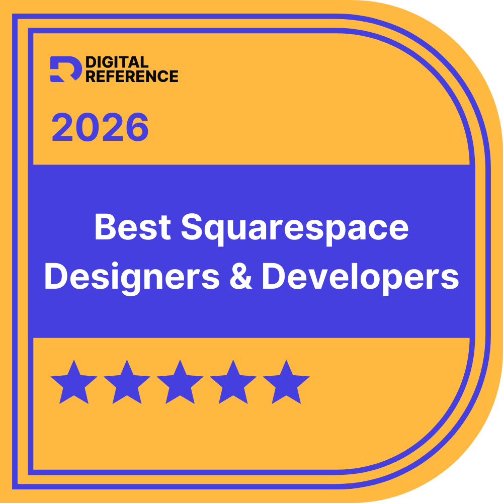 Digital Reference Badge referencing Audrey Thizy among the Top Squarespace Designers and Developers in Canada in 2026
