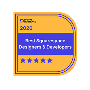 Digital Reference Badge referencing Audrey Thizy among the Top Squarespace Designers and Developers in Canada in 2026