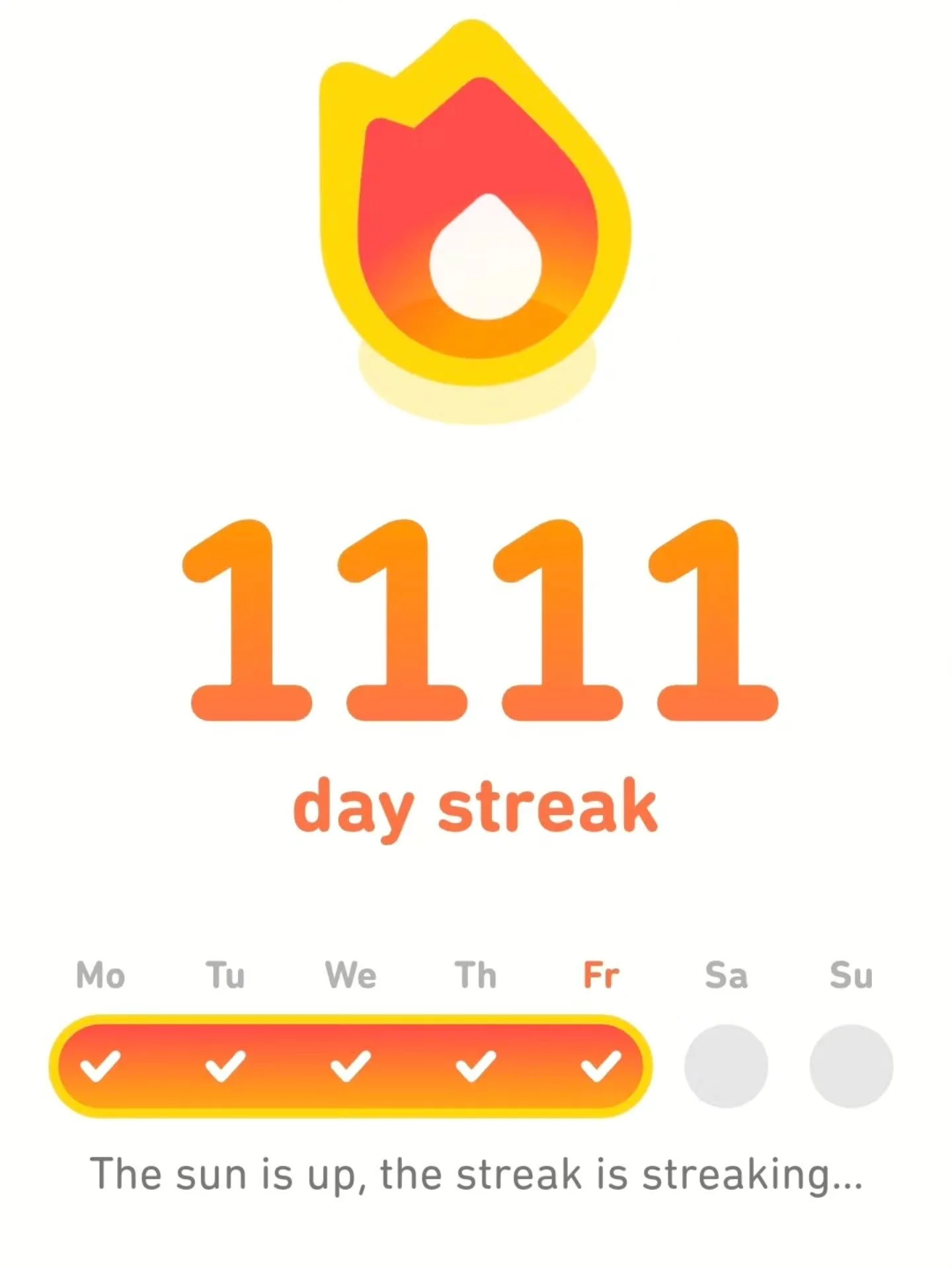 Been working towards this Duolingo streak milestone for a while!