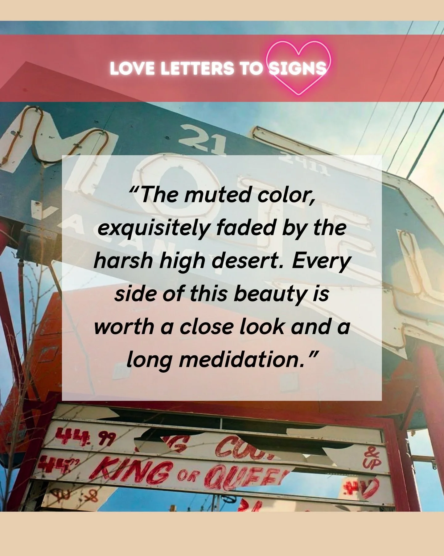 &ldquo;There&rsquo;s so much to love about this arrow!  The curve. The layers of text. The perfect fonts. The decay. The muted color, exquisitely faded by the harsh high desert. Every side of this beauty is worth a close look and long meditation.&rdq