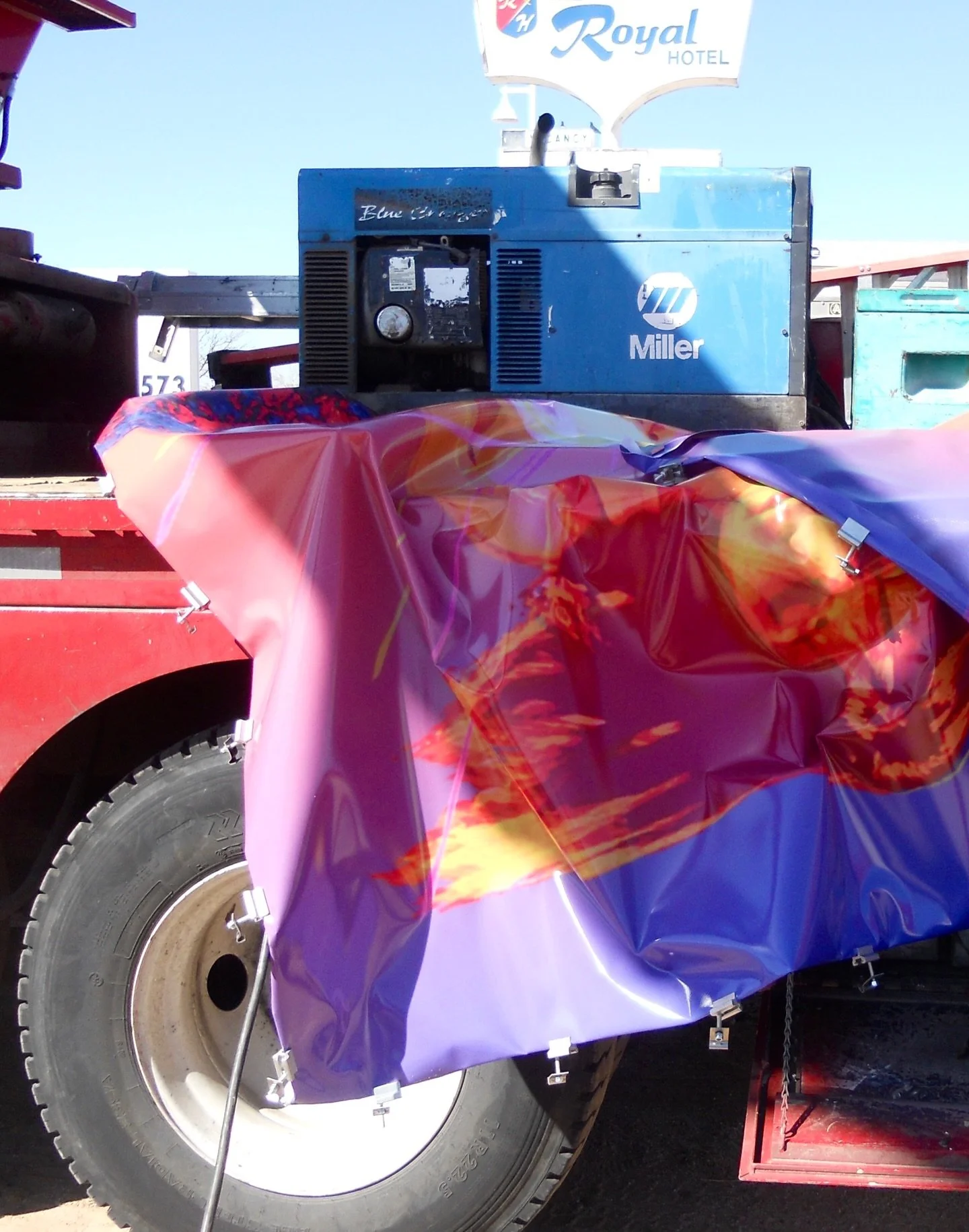 In honor of the Revivir reinstallation at the Route 66 Visitor&rsquo;s Center, we&rsquo;re excited to share a behind-the-scenes look at its 2012 installation at 4119 Central NE. This type of sign banner install is called Flex Face. It&rsquo;s a speci