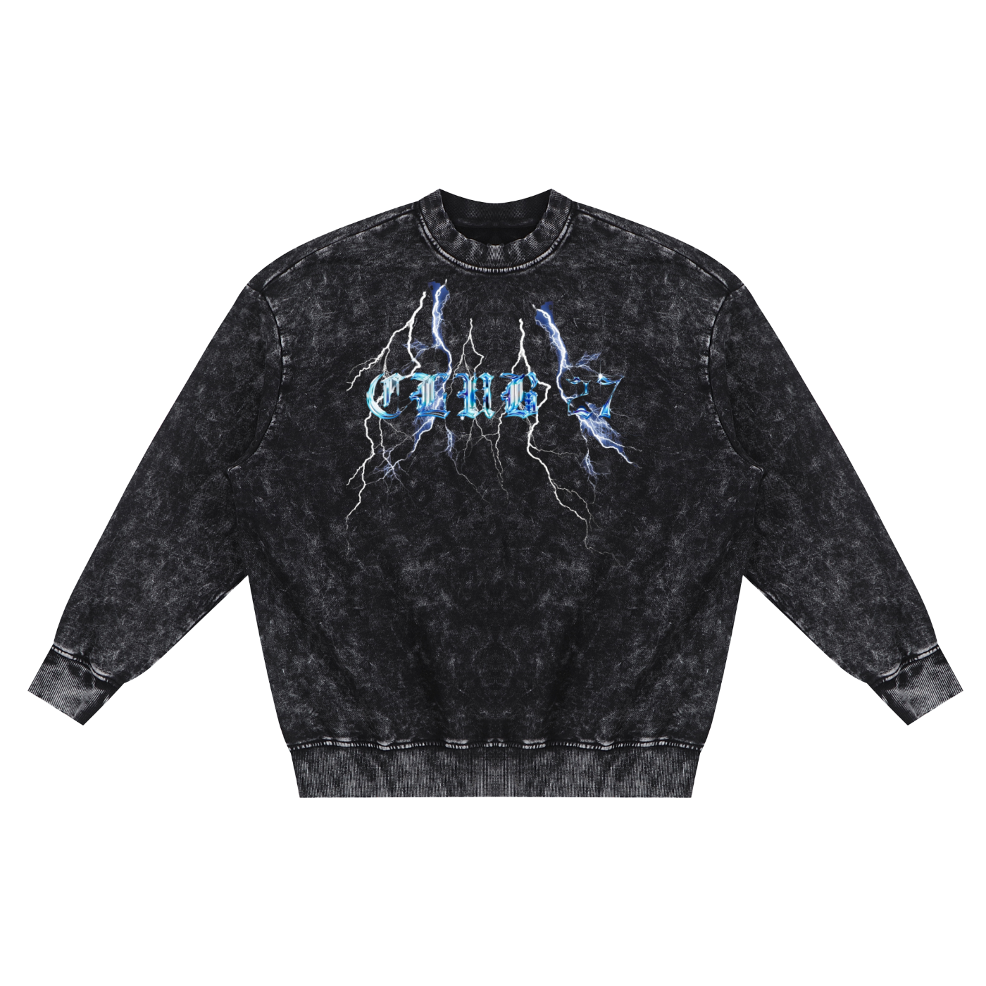 Lightning logo crewneck