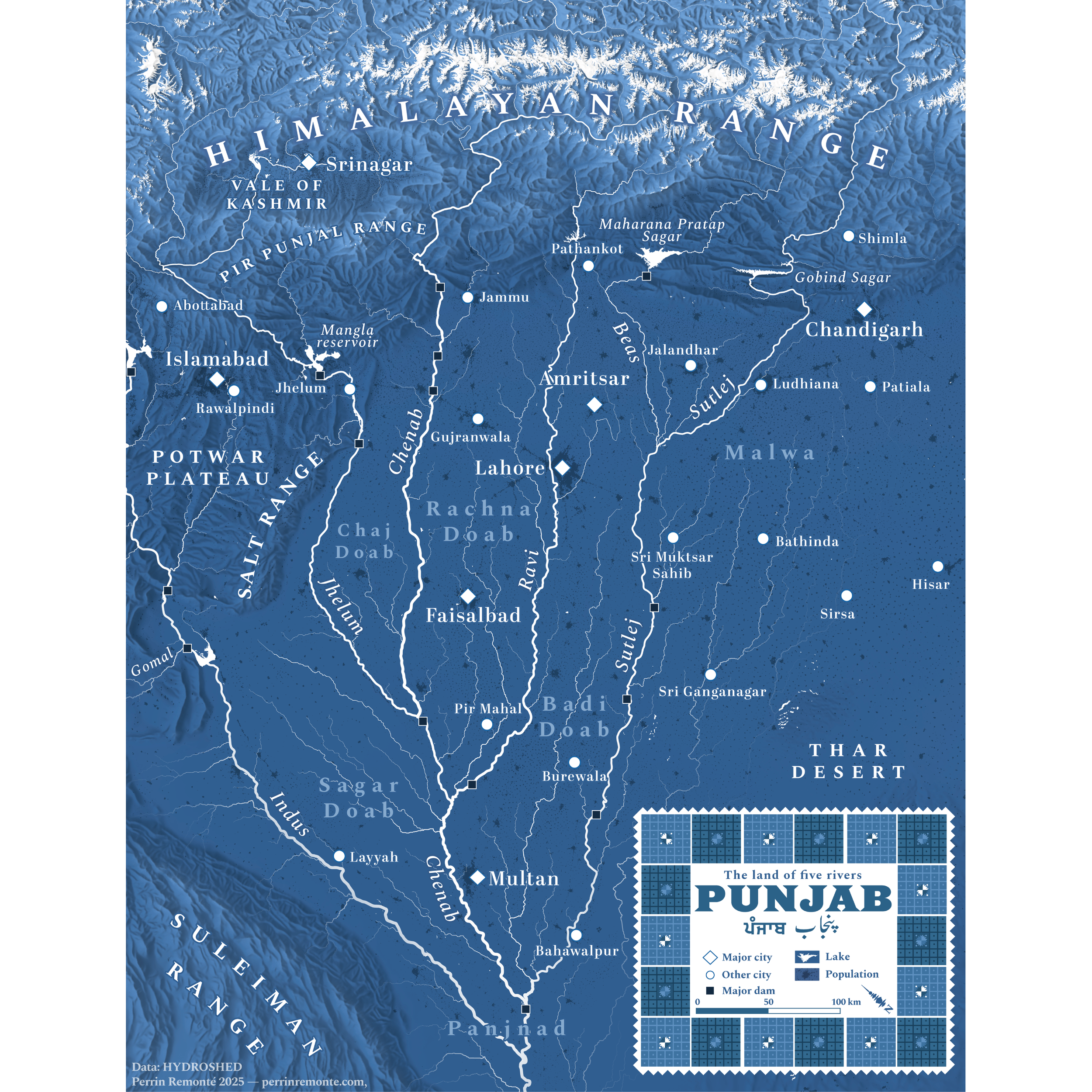 Punjab: the land of five rivers