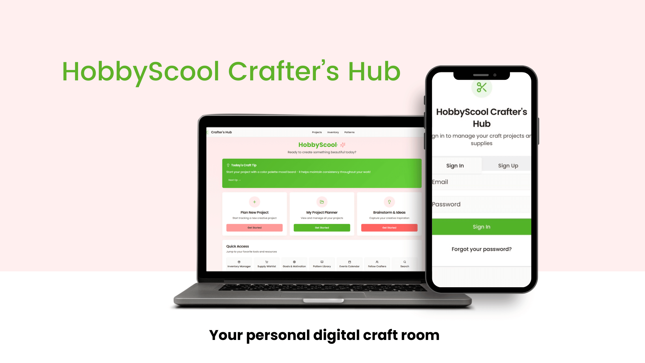 🧶 Introducing the HobbyScool Crafter’s Hub App