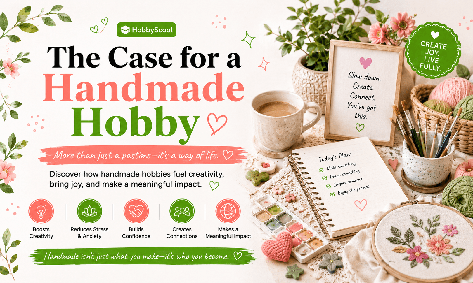 The Case for a Handmade Hobby: A Mindful Way to Slow Down