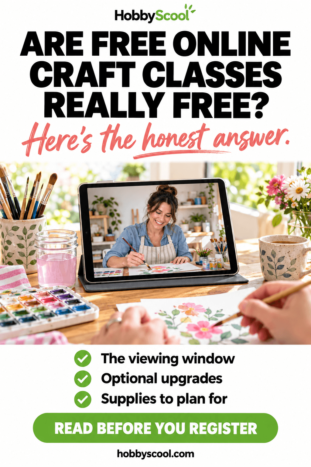 Are Free Online Craft Classes Really Free? How It Works