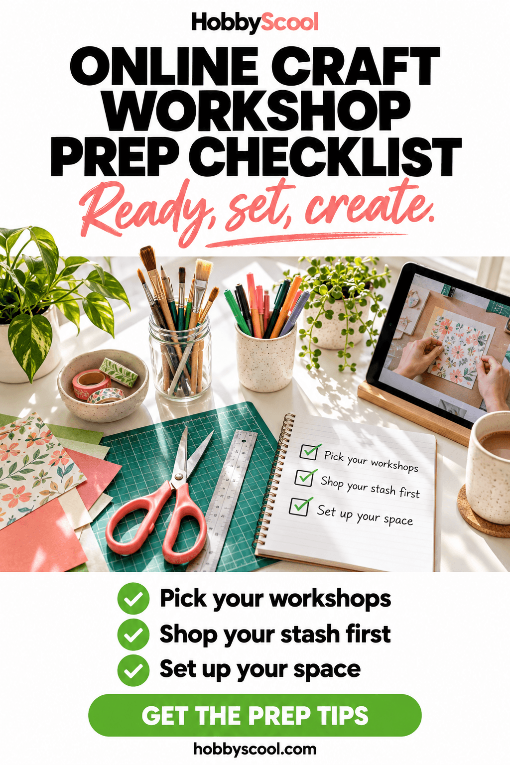How to Get Your Supplies Ready for an Online Craft Workshop