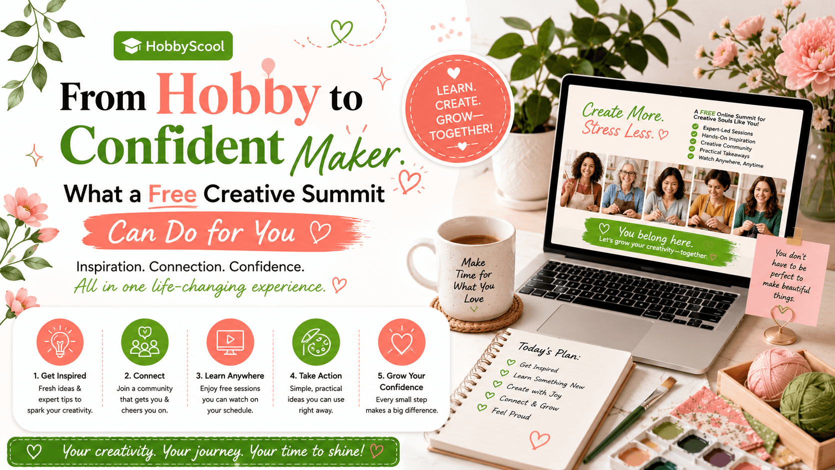 From Hobby to Confident Maker: What a Free Creative Summit Can Do for You