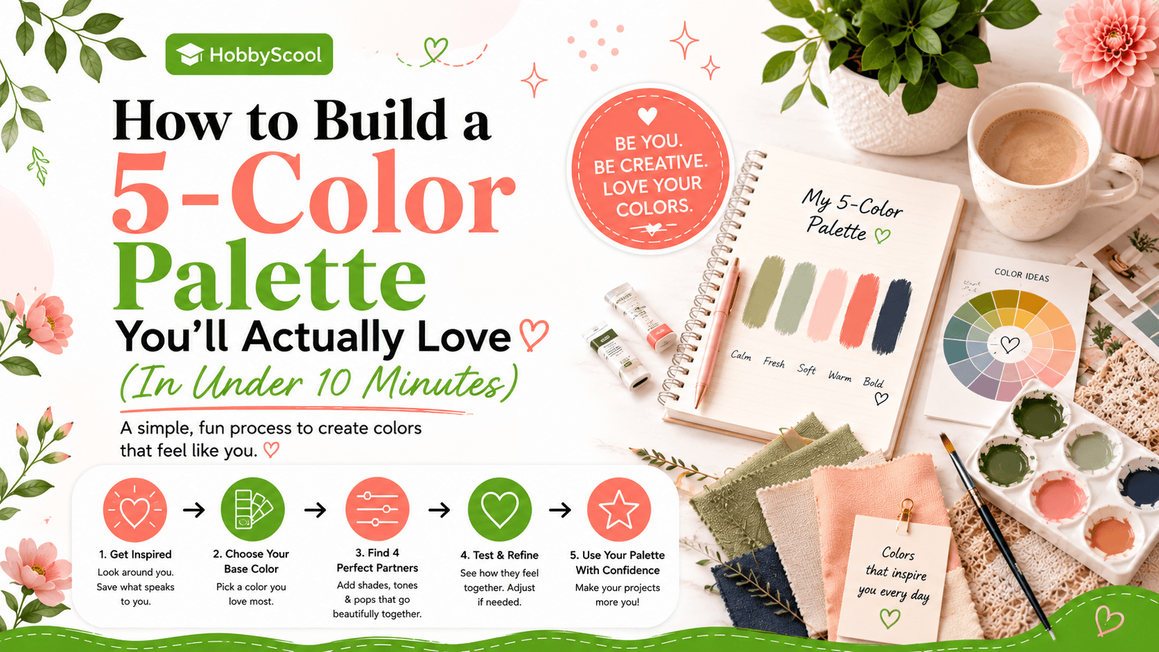 How to Build a 5-Color Palette You'll Actually Love (In Under 10 Minutes)