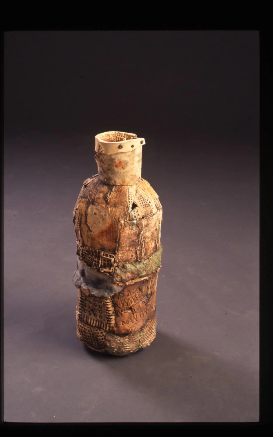 bottle #12 15x8 ceramic low fired with stains, 2004 copy.jpg