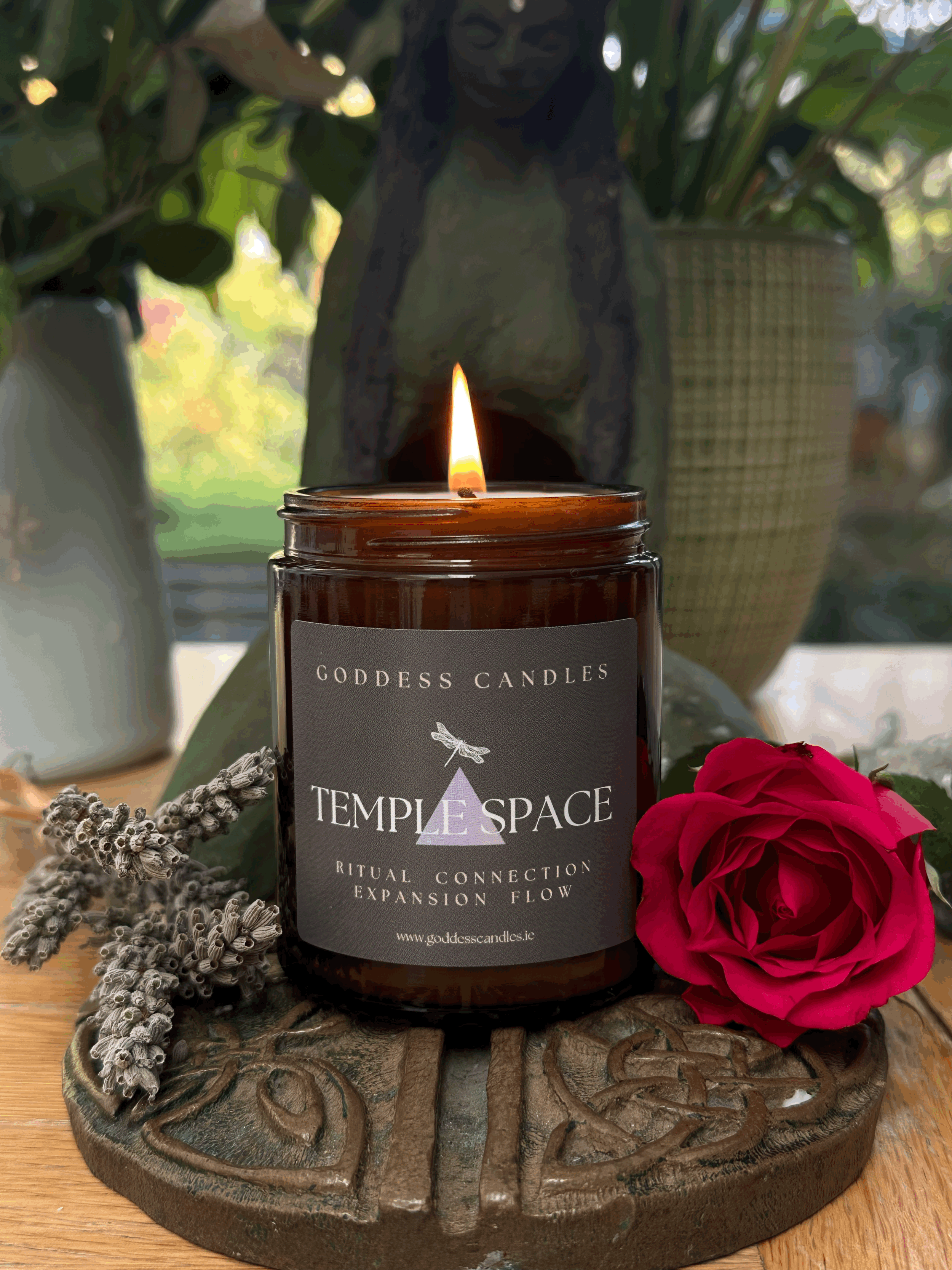 Temple Space Candle, Ritual Spray and Gift Set options
