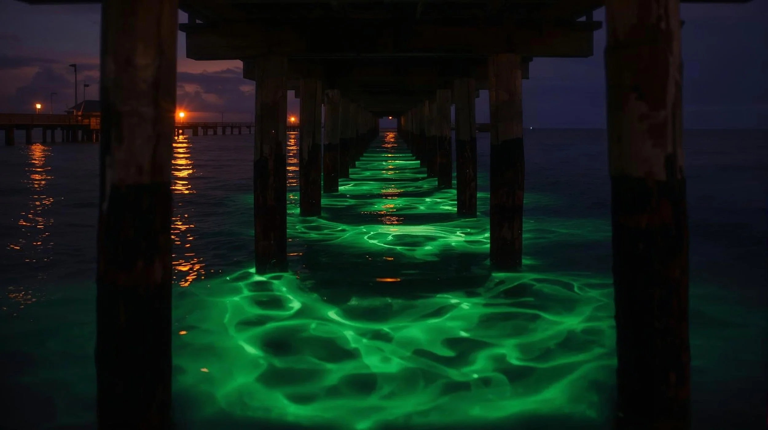 Neon Tides at The Pier