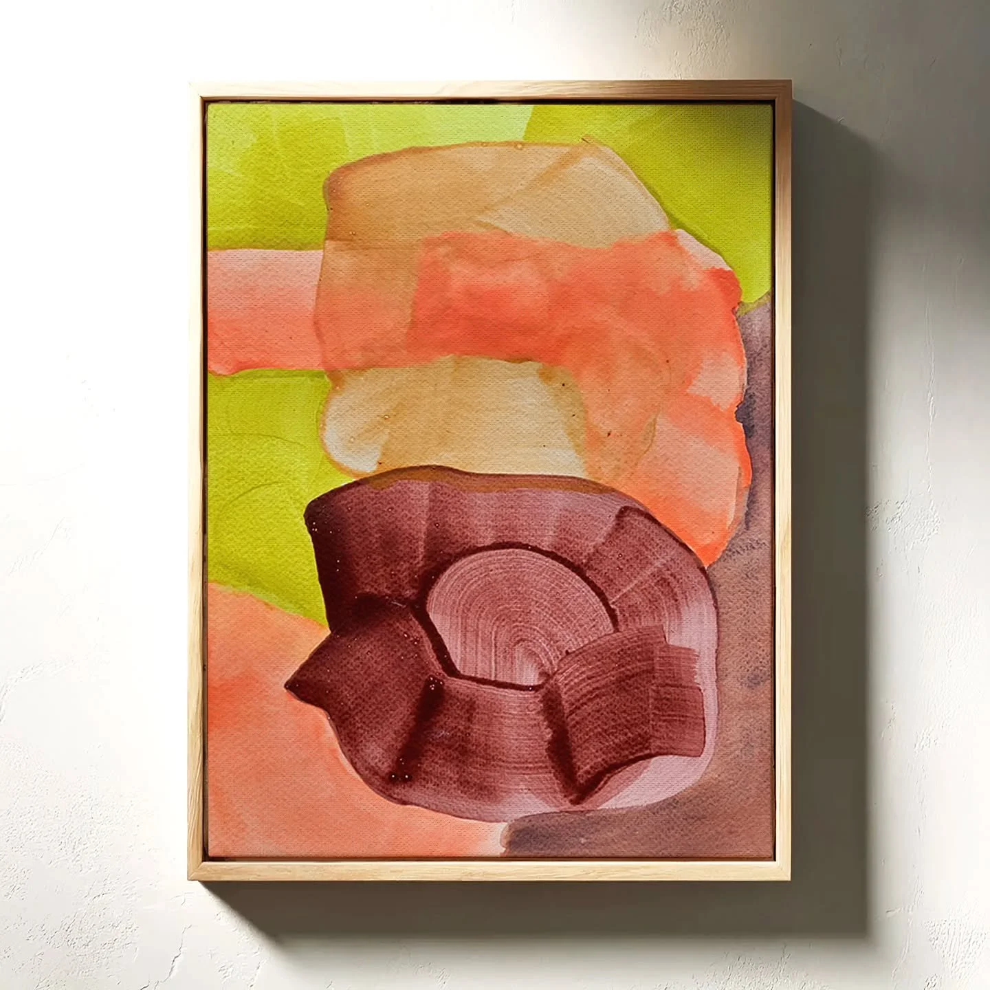 &quot;There is Beauty in Nature&quot;, 9&quot; x 12&quot;, acrylic, natural pigments, and paper on birch wood board. 

These new works are about change, in nature and one's self. There is something wonderful and mysterious about changing and evolving