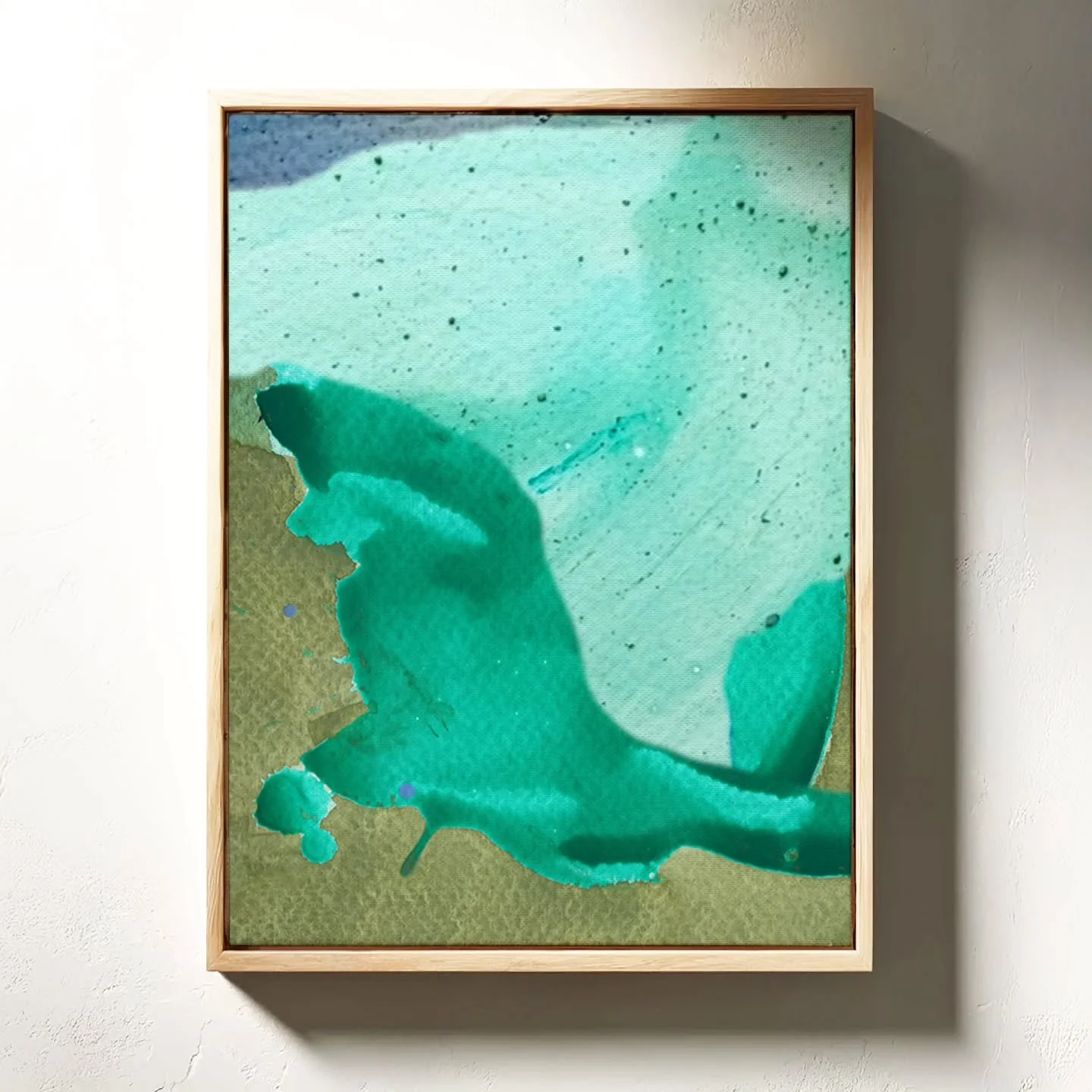 "Diving Down", 11" x 14", staying calm is harder these days, so practicing any meditation is helpful. Visualizing the movement of the ocean, sea kelp swaying with the waves helps me. Painting calm to help me stay calm.

#art, #abs