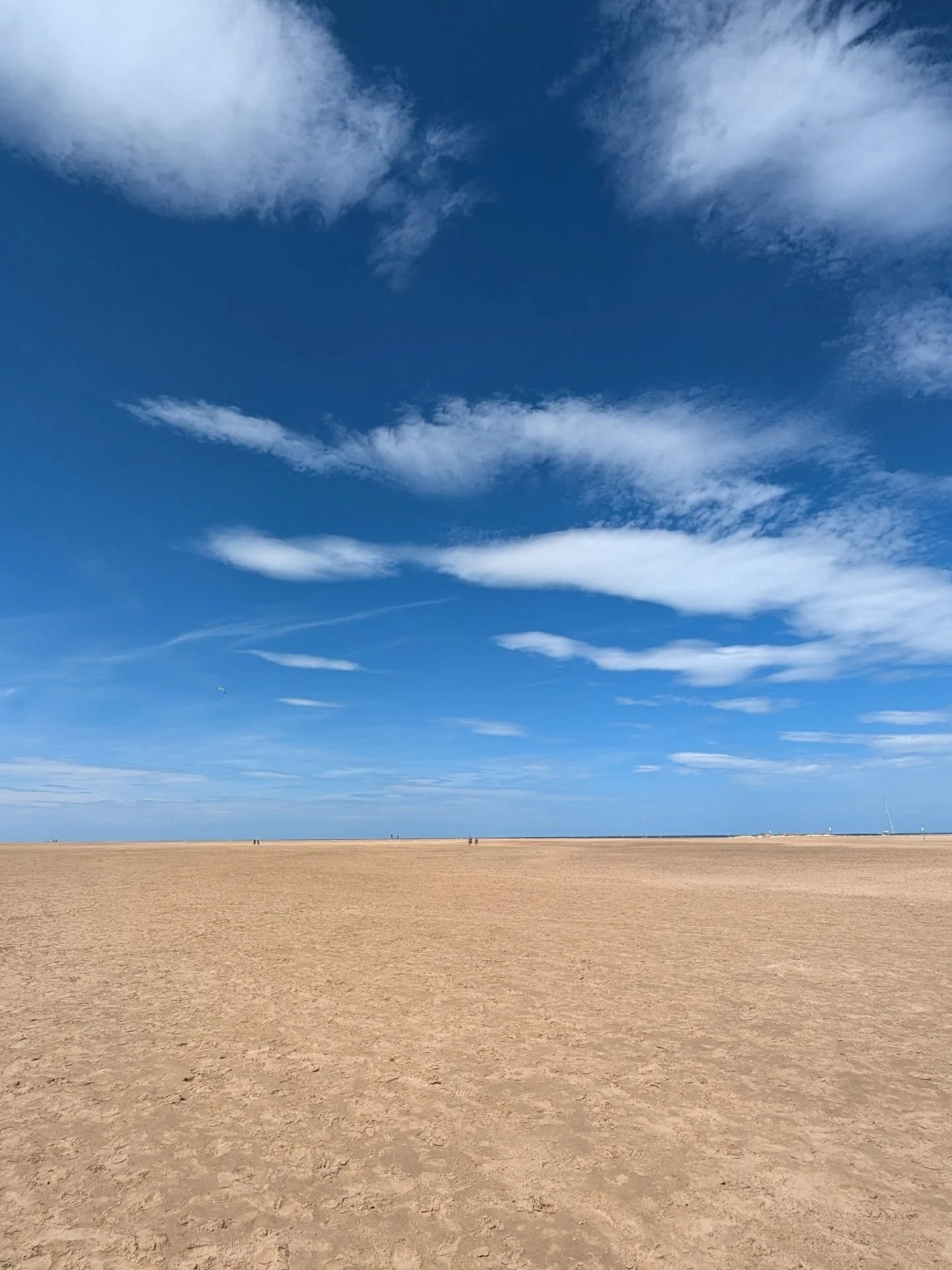 Where the sand meets the sky.