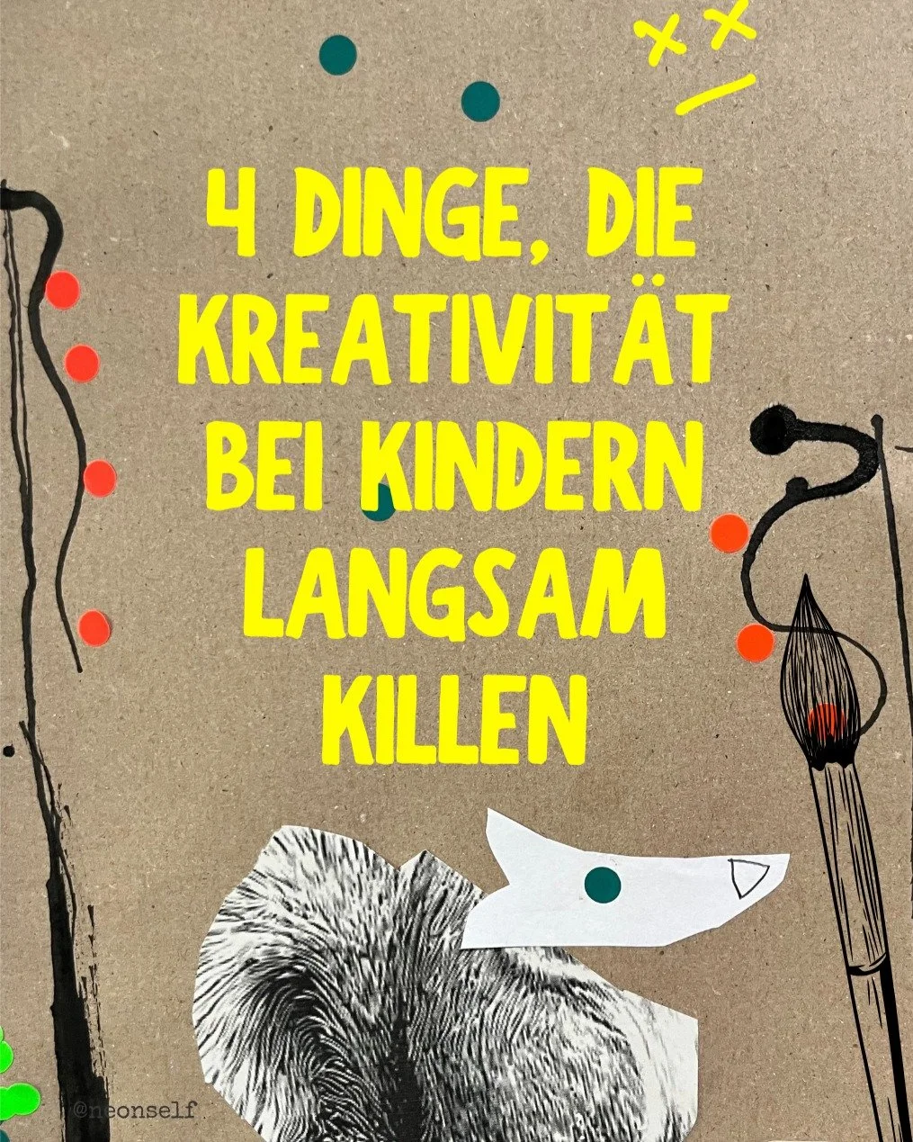 Viele Kinder starten mit einer unglaublichen Fantasie.
Sie malen, erfinden Geschichten, probieren Dinge aus &mdash; ohne Angst, es falsch zu machen.

Doch mit der Zeit passieren oft kleine Momente, die gut gemeint sind &mdash;
aber viel bewirken.

S&