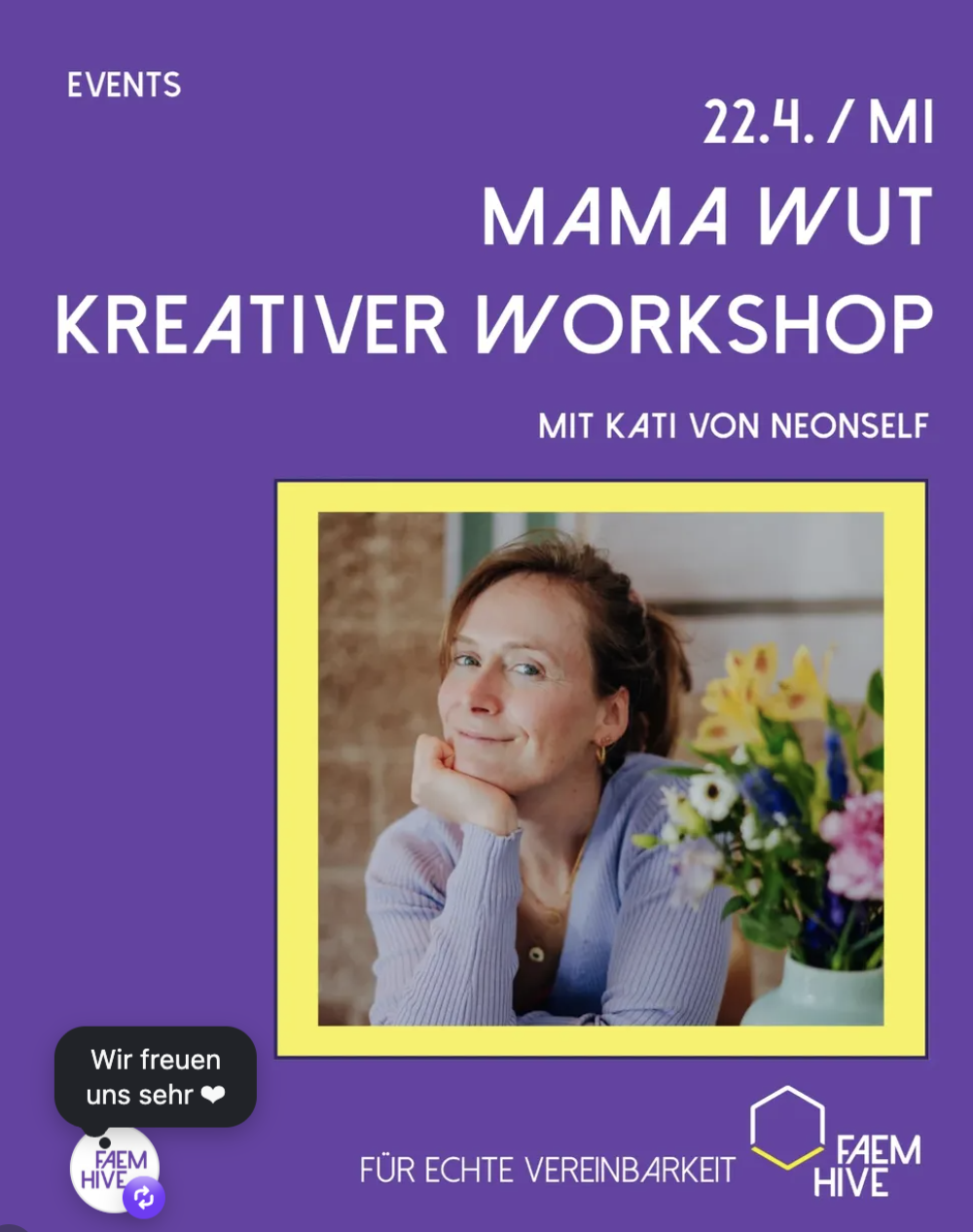 Mama Wut Workshop - eine kreative Session für Mamas, die ihrer Wut einen Raum schenken möchte | 22.04.26