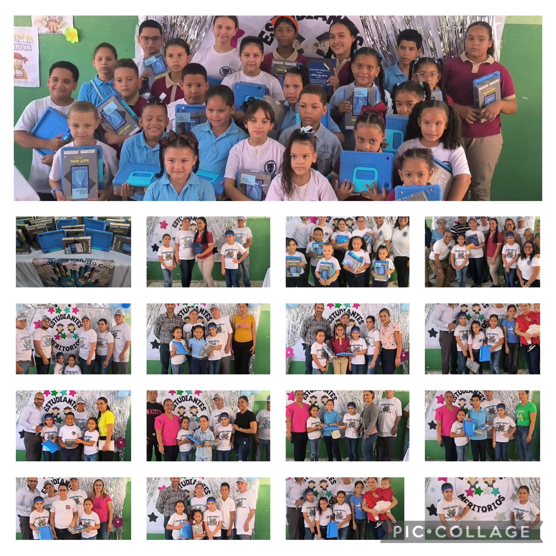 June 2025 - Donation of Tablets and Scholarship to Top Students in El Caimito