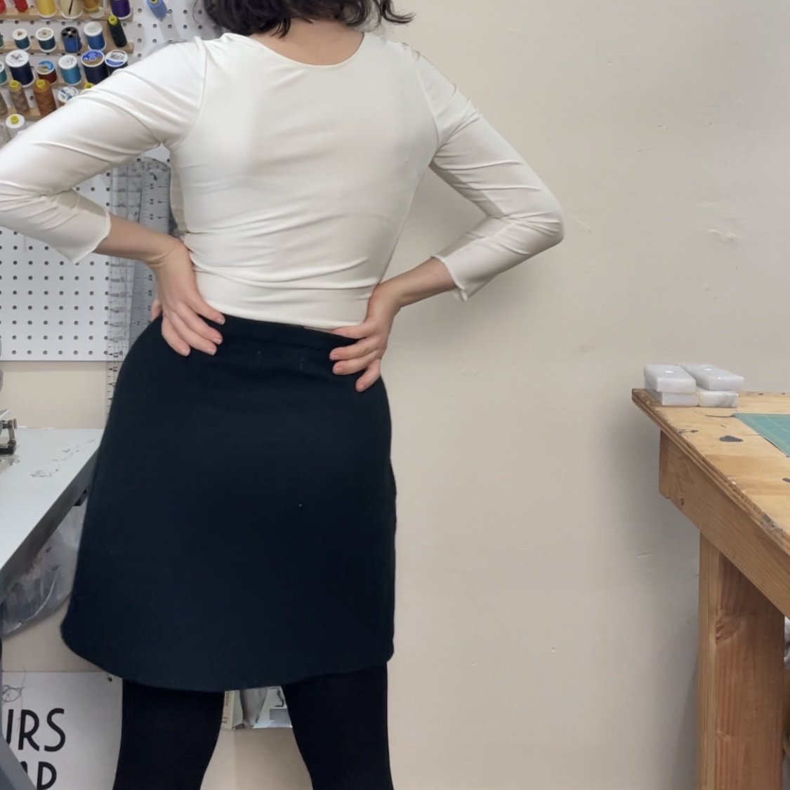 Skirt — Mini Laurs Codpiece Black Kemp