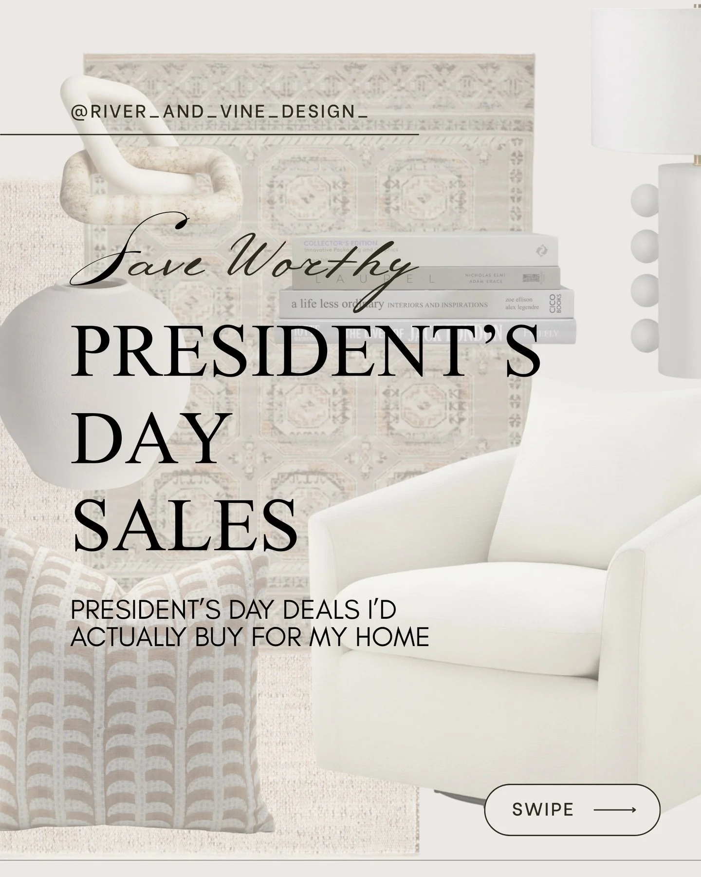 ✨ President&rsquo;s Day = Designer-Level Deals ✨
If you&rsquo;ve been waiting to upgrade your home, this is your sign. I rounded up my favorite save-worthy pieces from Wayfair, Anthro, and Capitol Lighting&mdash;the kind that look custom, timeless, a