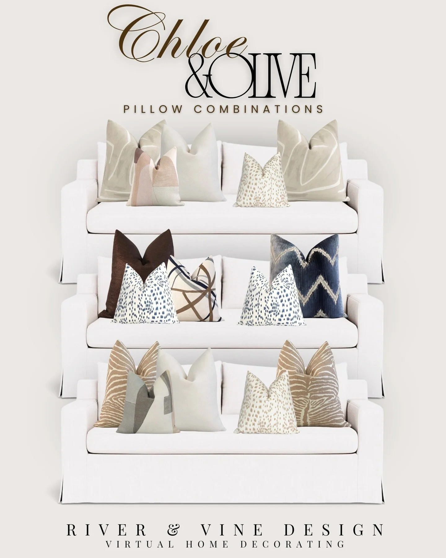 If your sofa looks expensive&hellip; but still feels off, this is why.

It&rsquo;s the pillow combination.

The difference between &ldquo;nice&rdquo; and designed always comes down to contrast, scale, and just enough pattern to create tension. Too sa