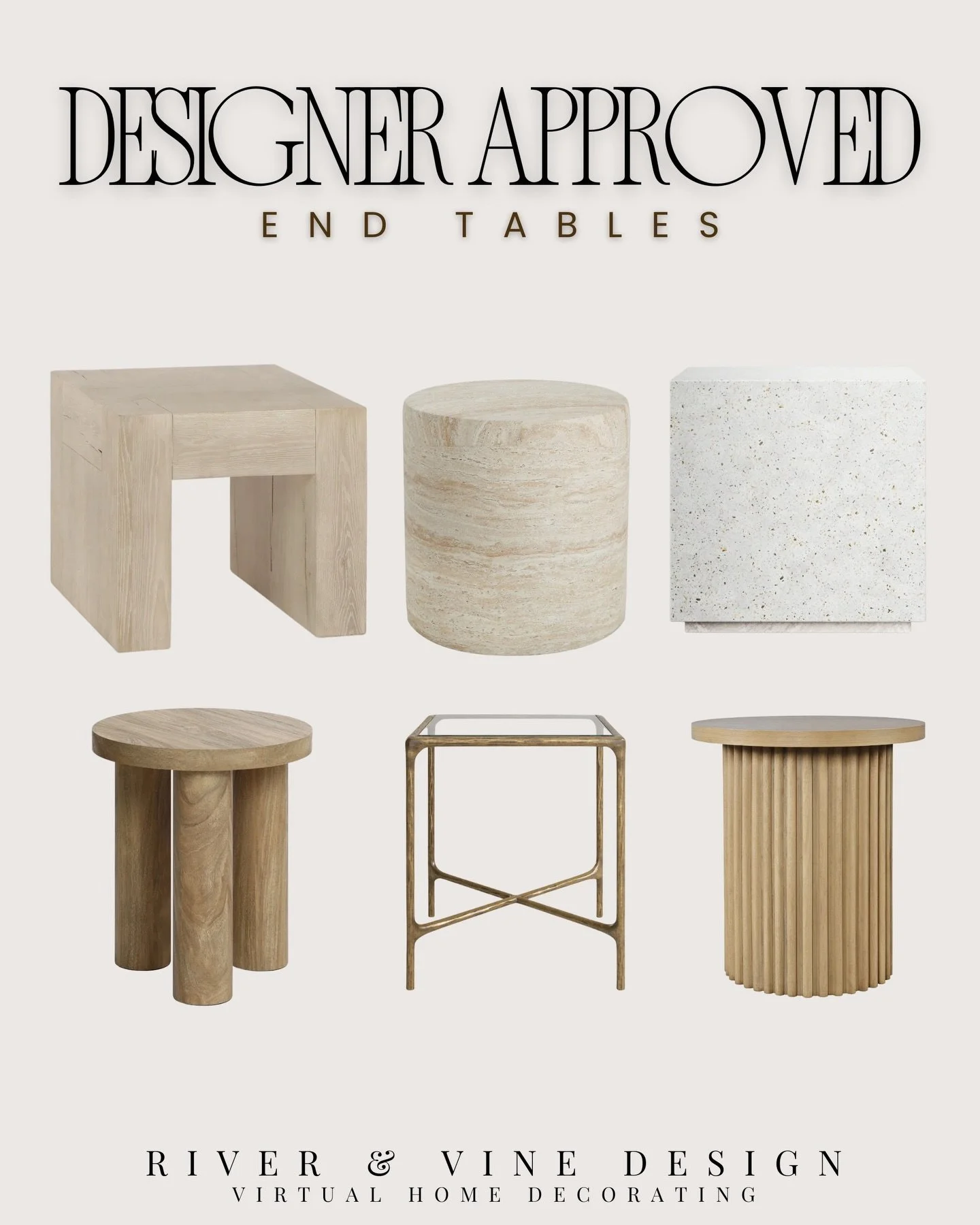 If you&rsquo;re short on space but still want your room to feel styled, this is the move.

Nesting tables give you flexibility without sacrificing design&mdash;they tuck away when you don&rsquo;t need them, and expand when you do. Perfect for smaller