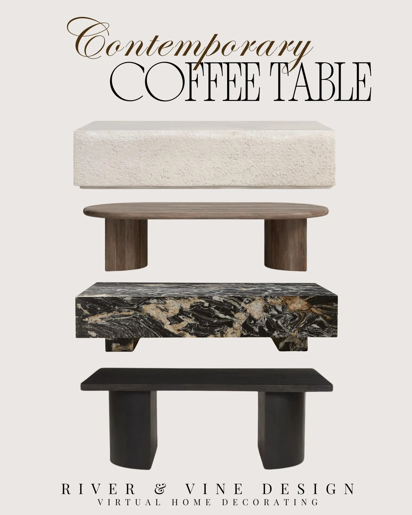 If your living room feels a little off, it&rsquo;s probably your coffee table. ✨

This is the piece that pulls everything together &mdash; and the right one makes the whole space feel more elevated without changing anything else.

I look for simple s