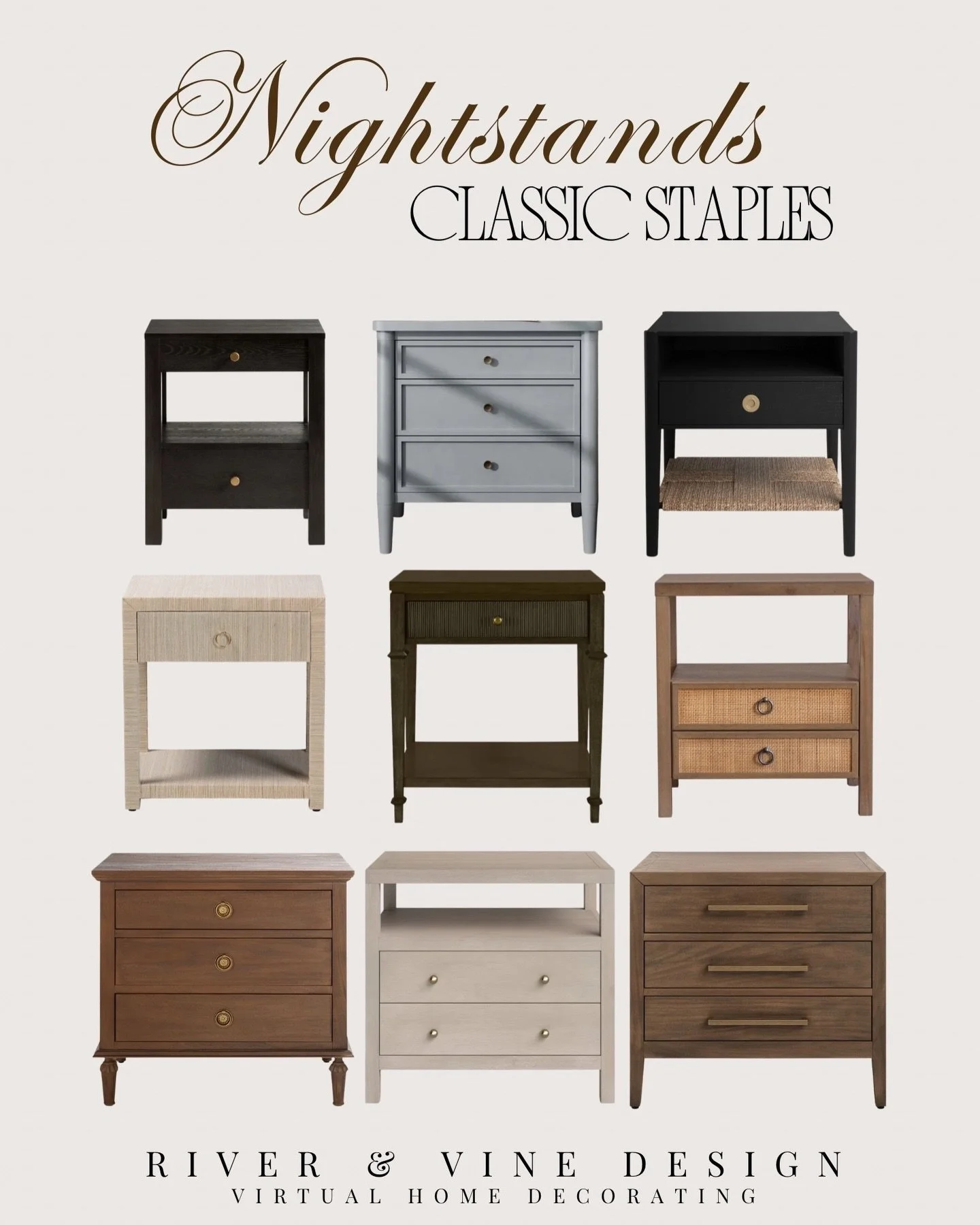 Nightstands are one of those pieces people overlook &mdash; but they make a huge difference in how finished a bedroom feels. ✨

The best ones add more than storage. They bring in warmth, texture, contrast, and balance, helping the entire room feel mo