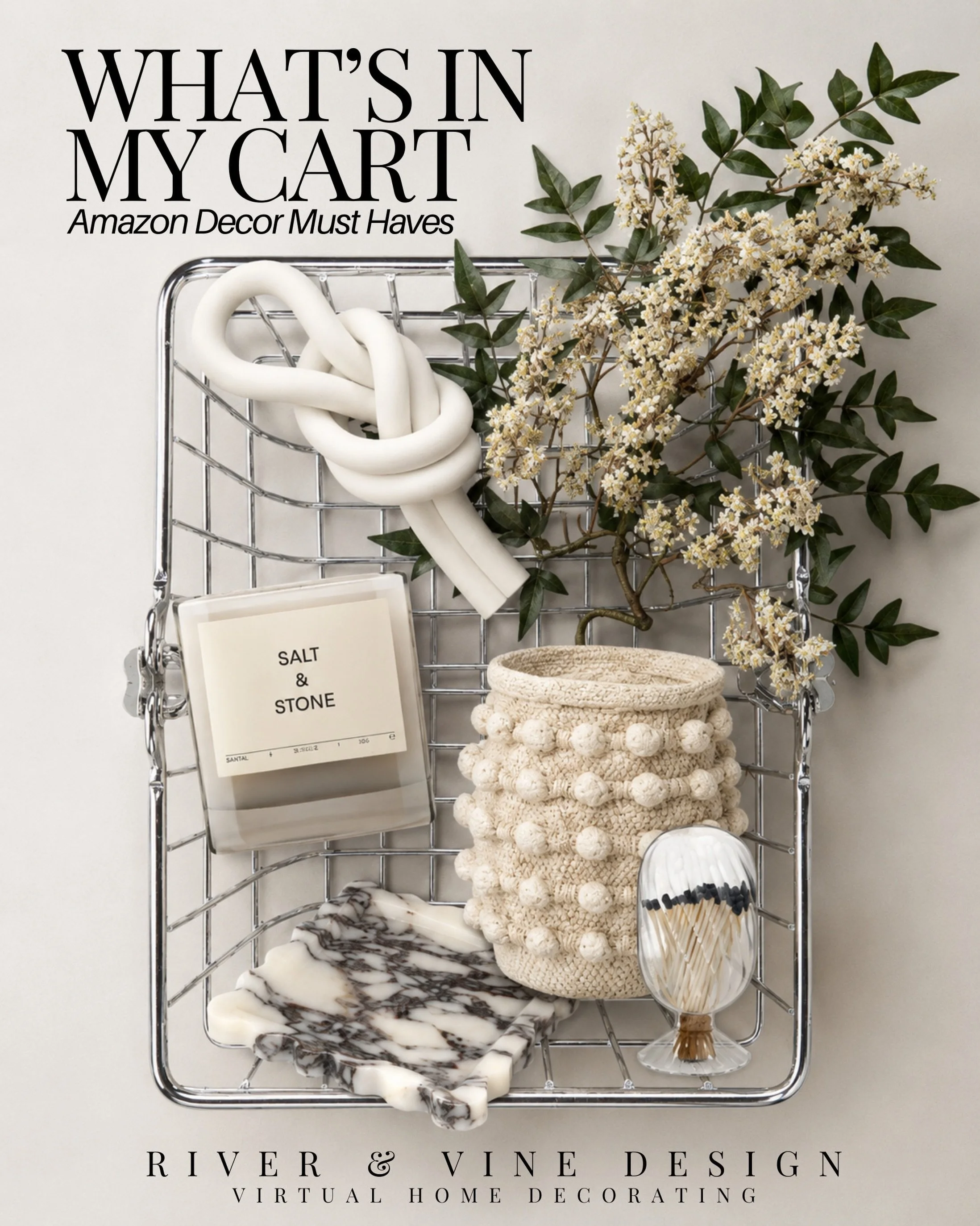 Amazon has been so good lately for affordable decor that still feels elevated. ✨

These are the kinds of pieces I always save first &mdash; sculptural accents, textured storage, faux florals that actually look realistic, and little details that make 