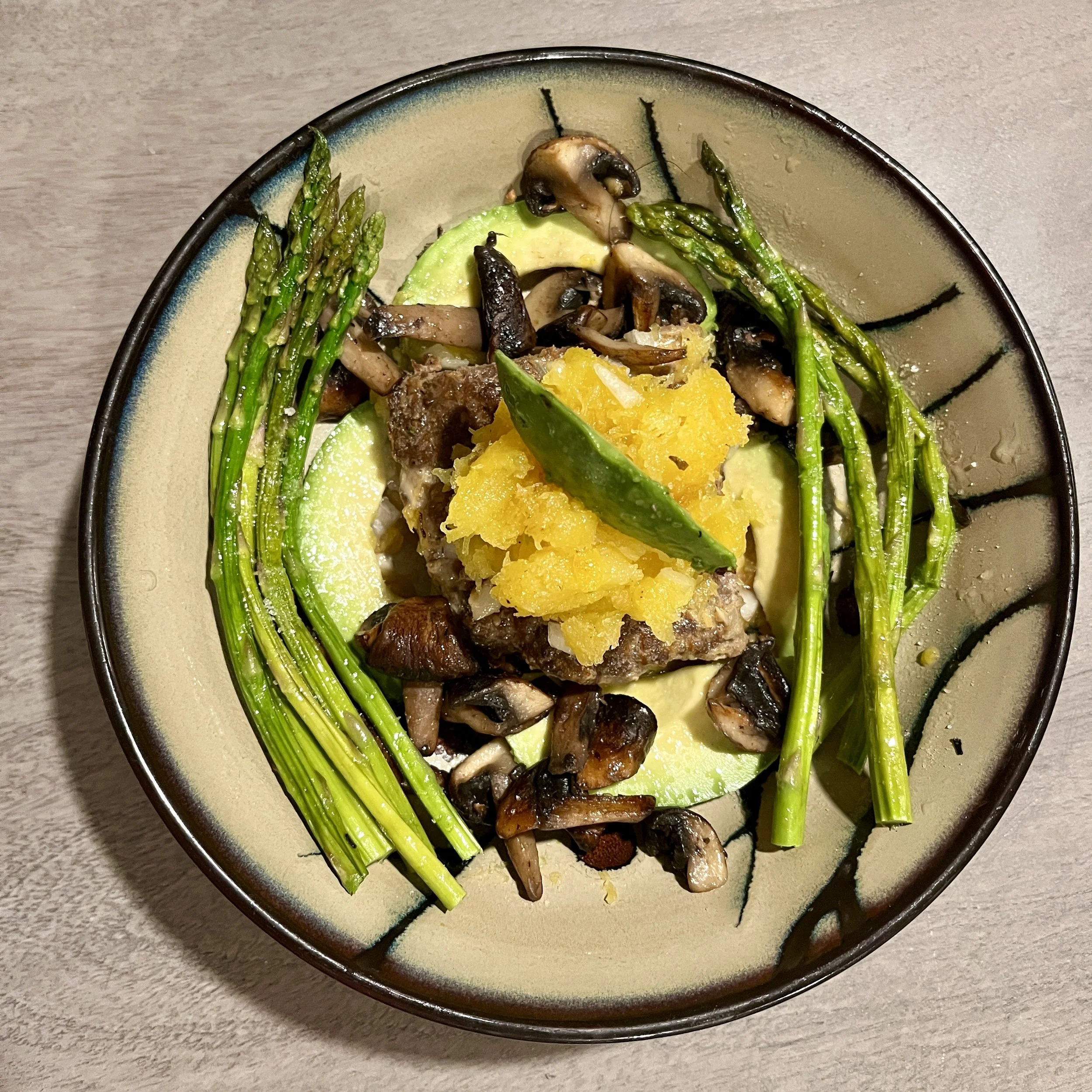 Meals & Recipes: Meatloaf, Mushrooms, Asparagus and Squash