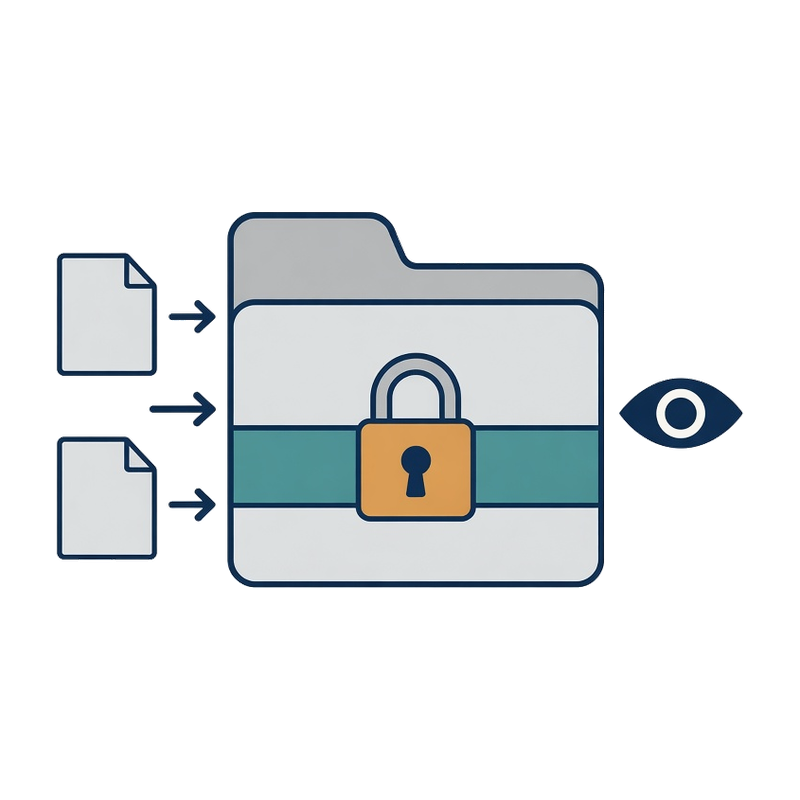 Secure data drives icon