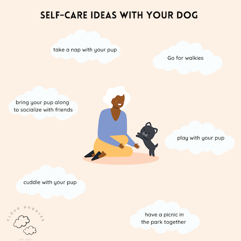 Self Care: hype or helpful and how can dogs be incorporated into our self-care routines?