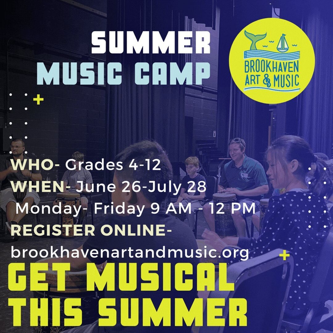 We can&rsquo;t wait to start Summer Music on June 26th! Visit out website to register  online today ☀️🎶