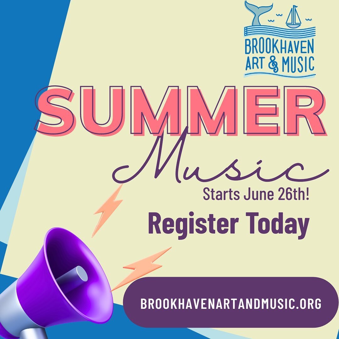Summer Music is next week!! Still not too late to register, check out our website to sign up today!