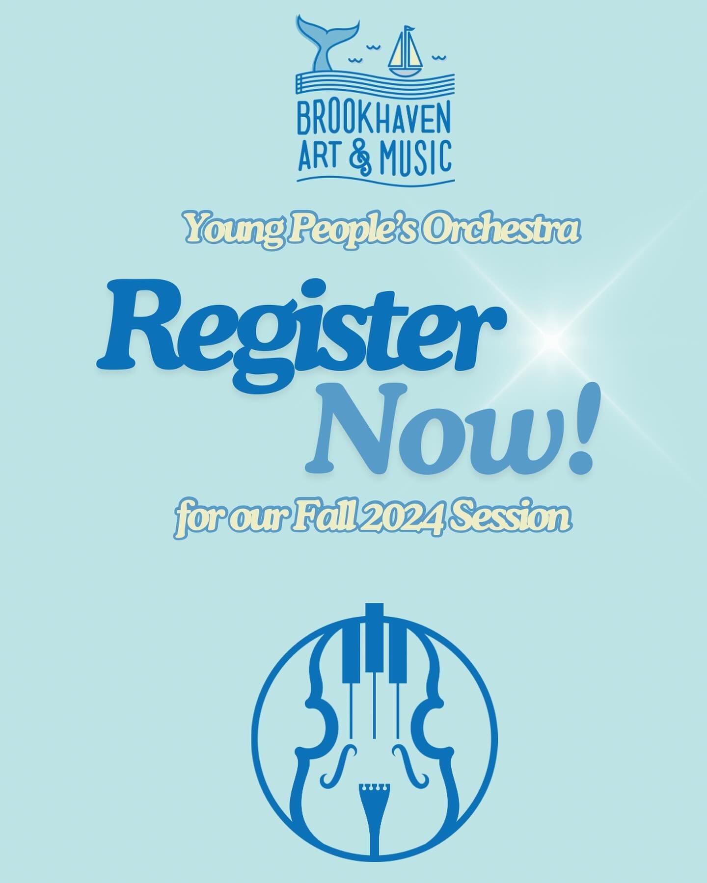 It&rsquo;s almost time again! Register now for our BAM fall 2024 session &mdash; with rehearsals starting on Thursday, September 12th! Our Young People&rsquo;s Orchestra, conducted by Ms. Gabriella Forgit, encourages any string students with 2+ years