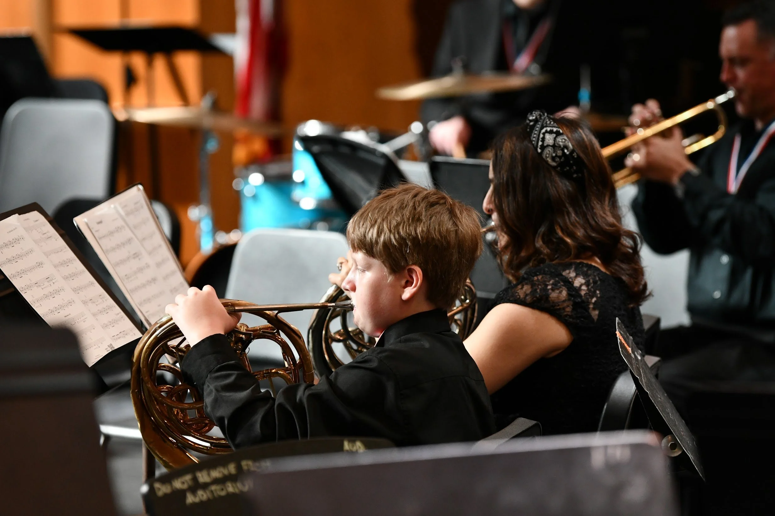 Youth Band and Wind Ensemble- horns section