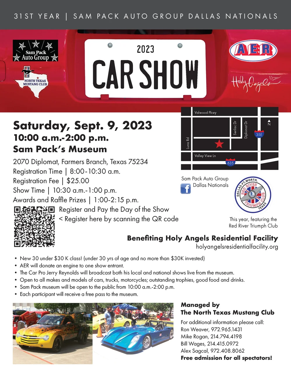 Sam Pack Car Show — North Texas Olds Club