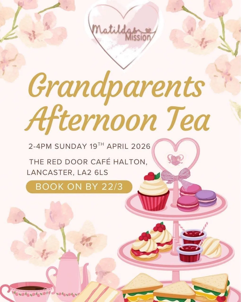 🫖Calling all grandparents 🫖

☕️If there&rsquo;s one thing we know how to do well at Matilda&rsquo;s Mission, it&rsquo;s have a brew.

🧁Our annual afternoon tea for bereaved grandparents is back for this year. We have had lovely feedback from previ