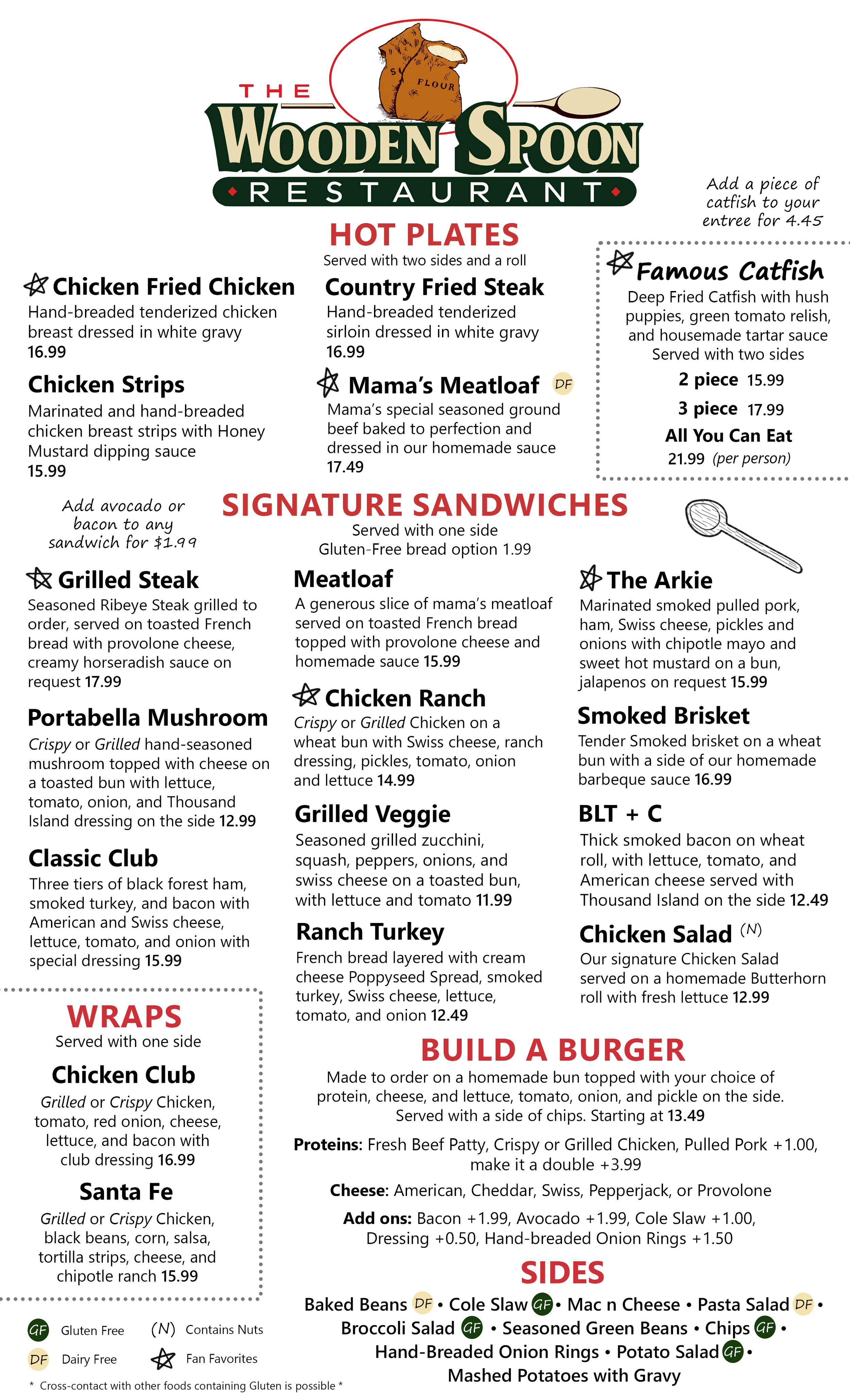 New Menu - Wooden Spoon