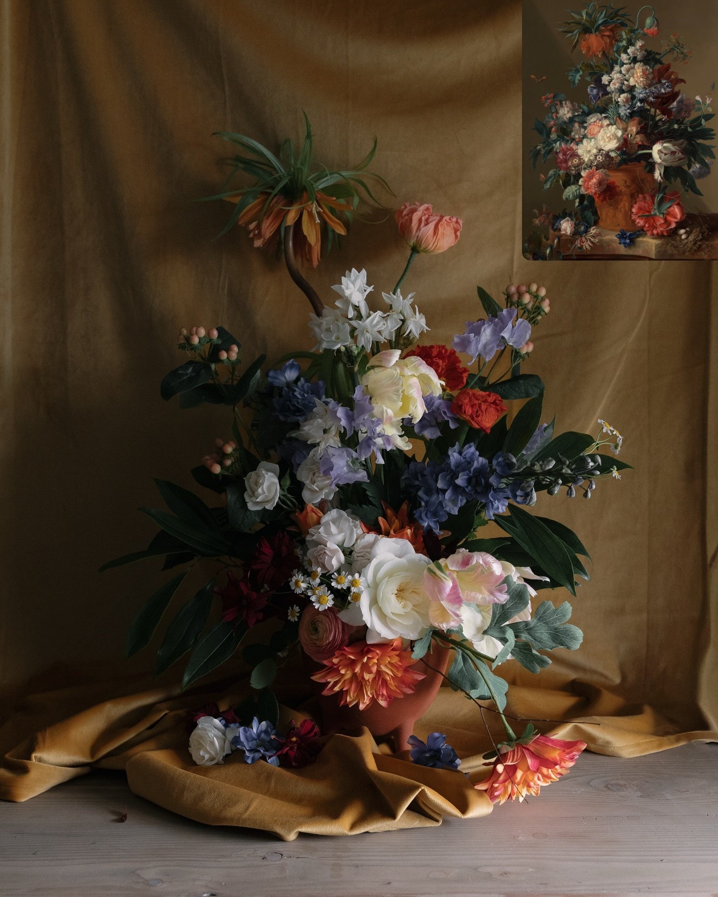 Art Imitating Art, no. 3 in our series 
&ldquo;Vase of Flowers&rdquo; by Jan van Huysum, 1722

photographed by @madi.pere 

Floral Artistry Florist Flowers as Art