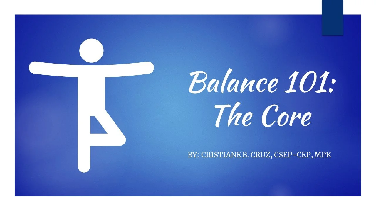 Balance 101: The Core — Simply Health Solutions