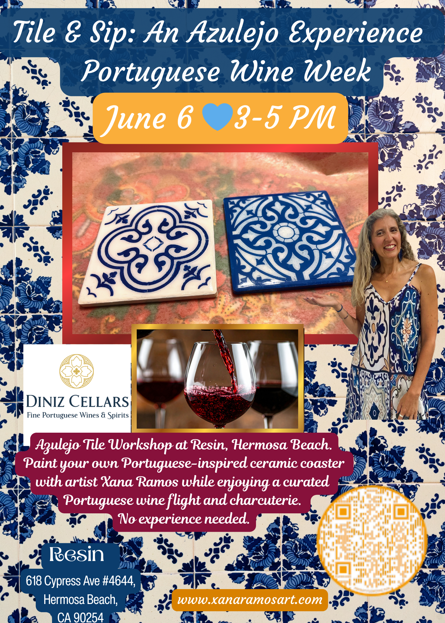 Tile & Sip: An Azulejo Workshop