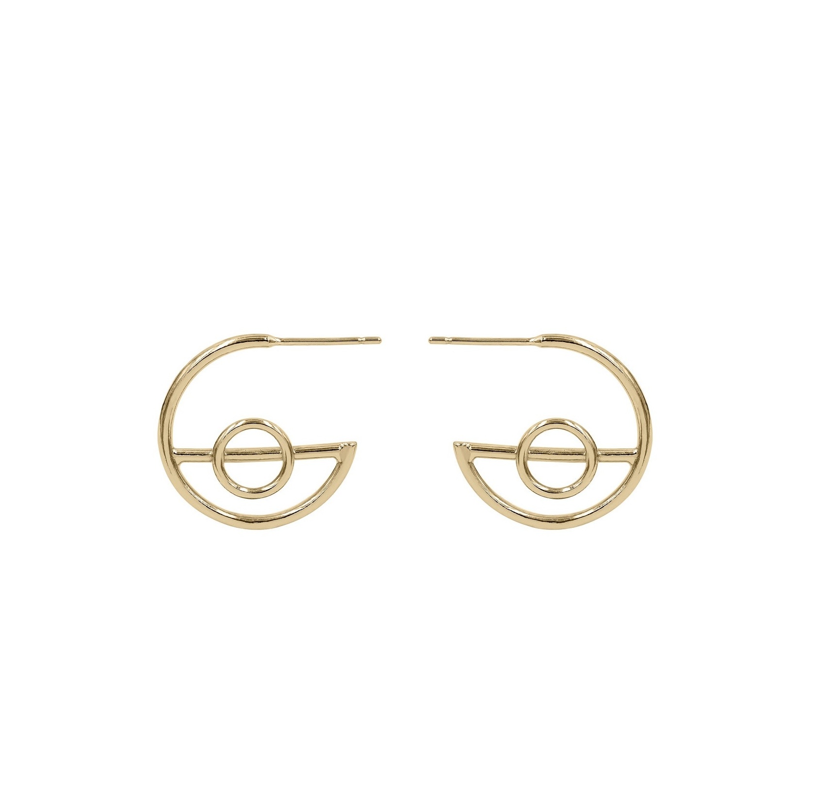 Orbit Hoops Small-Metal Sugar Jewelry