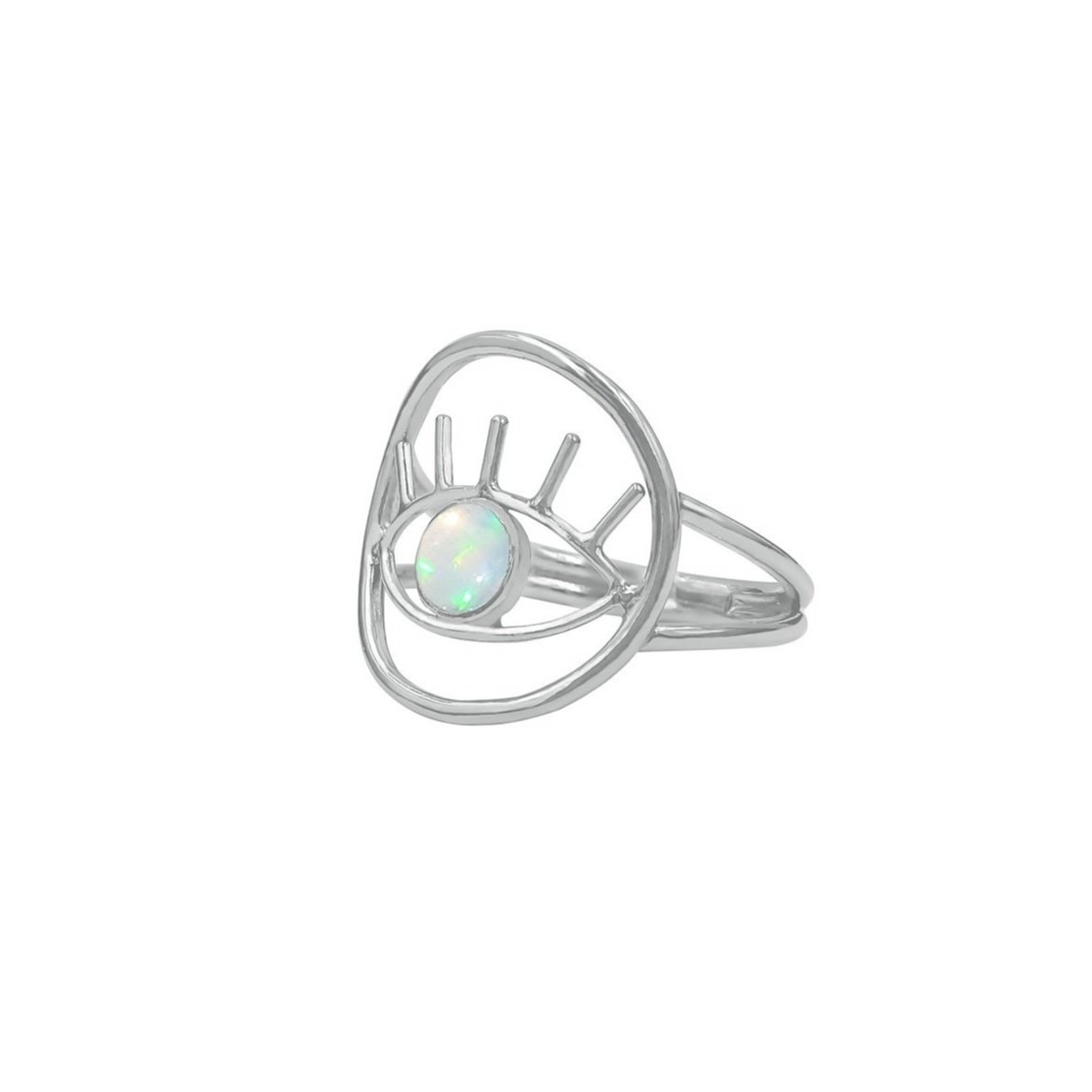 Circle of Protection Eye Ring-Metal Sugar Jewelry