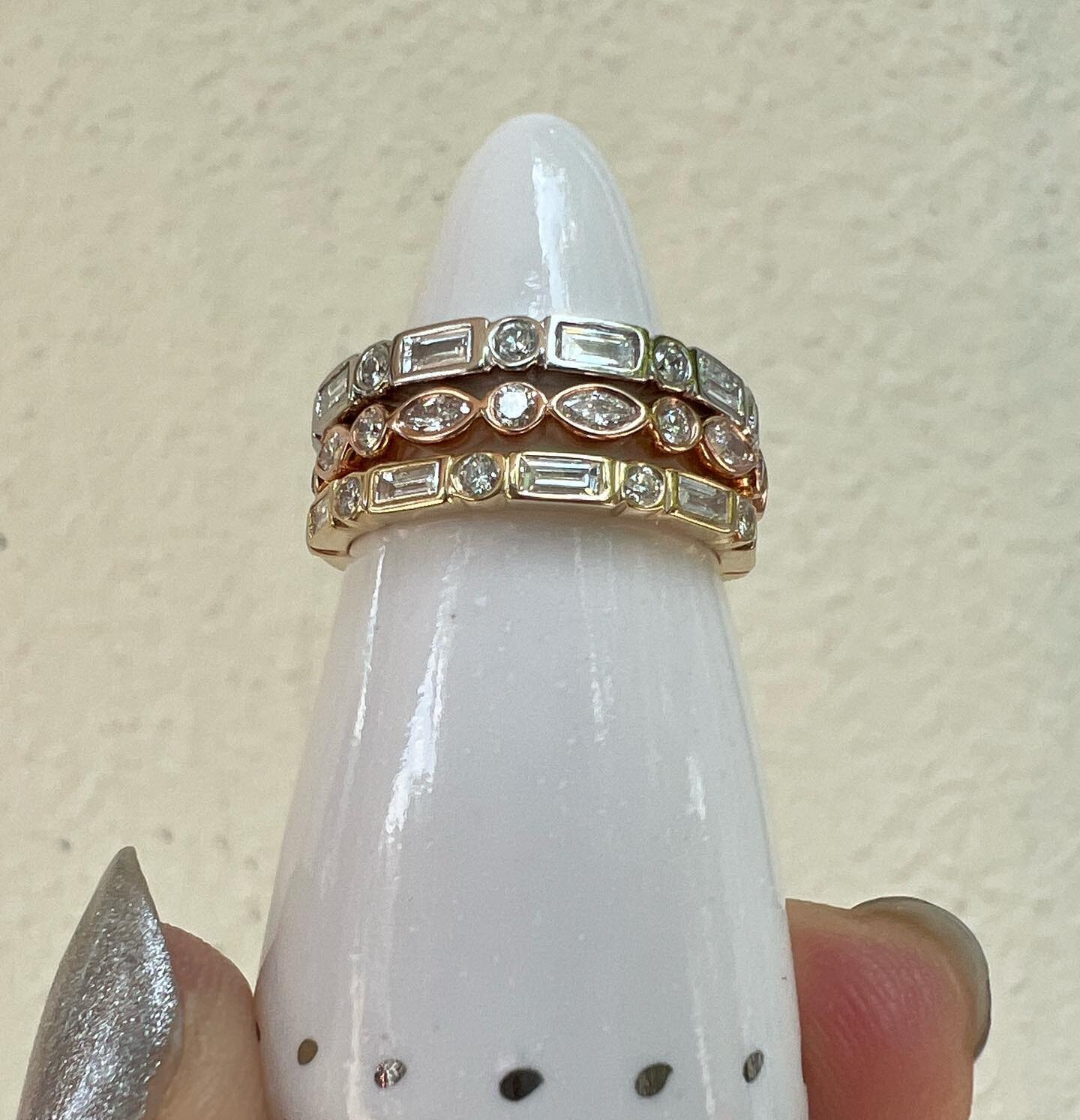 Melody 3 Wedding Ring Set

Stunning. Delicate. Sparkly.

Platinum. Rose Gold. Yellow.

Baguette. Round. Marquise.

A beautiful set for a beautiful human. This is a couple I&rsquo;ve grown to know and love and couldn&rsquo;t be happier for their upcom