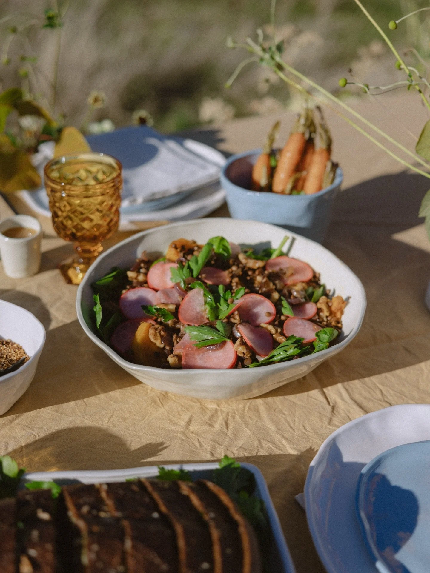 Roast pumpkin, lentil &amp; caramelised onion salad served in one of my favourite bowls from the Surface Collection. All about those earthy tones and handmade curves. Nothing too perfect, just the way I like it.

📷 @baylysophie